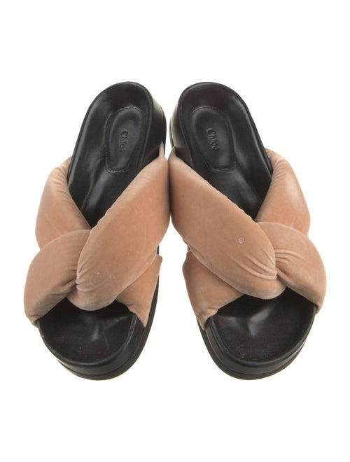 Chloé Velvet Slides
