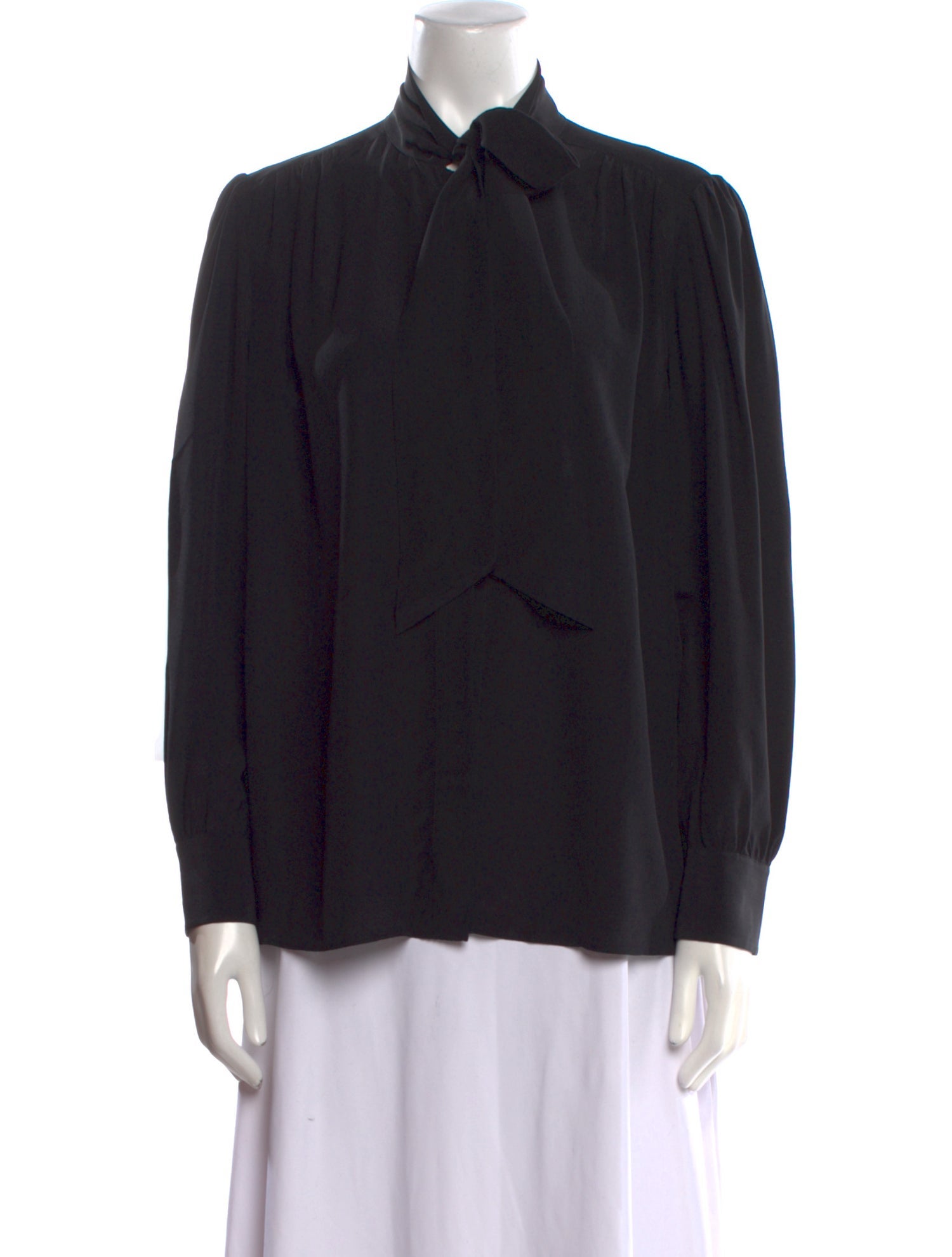Chloé Silk Long Sleeve Button-Up Top