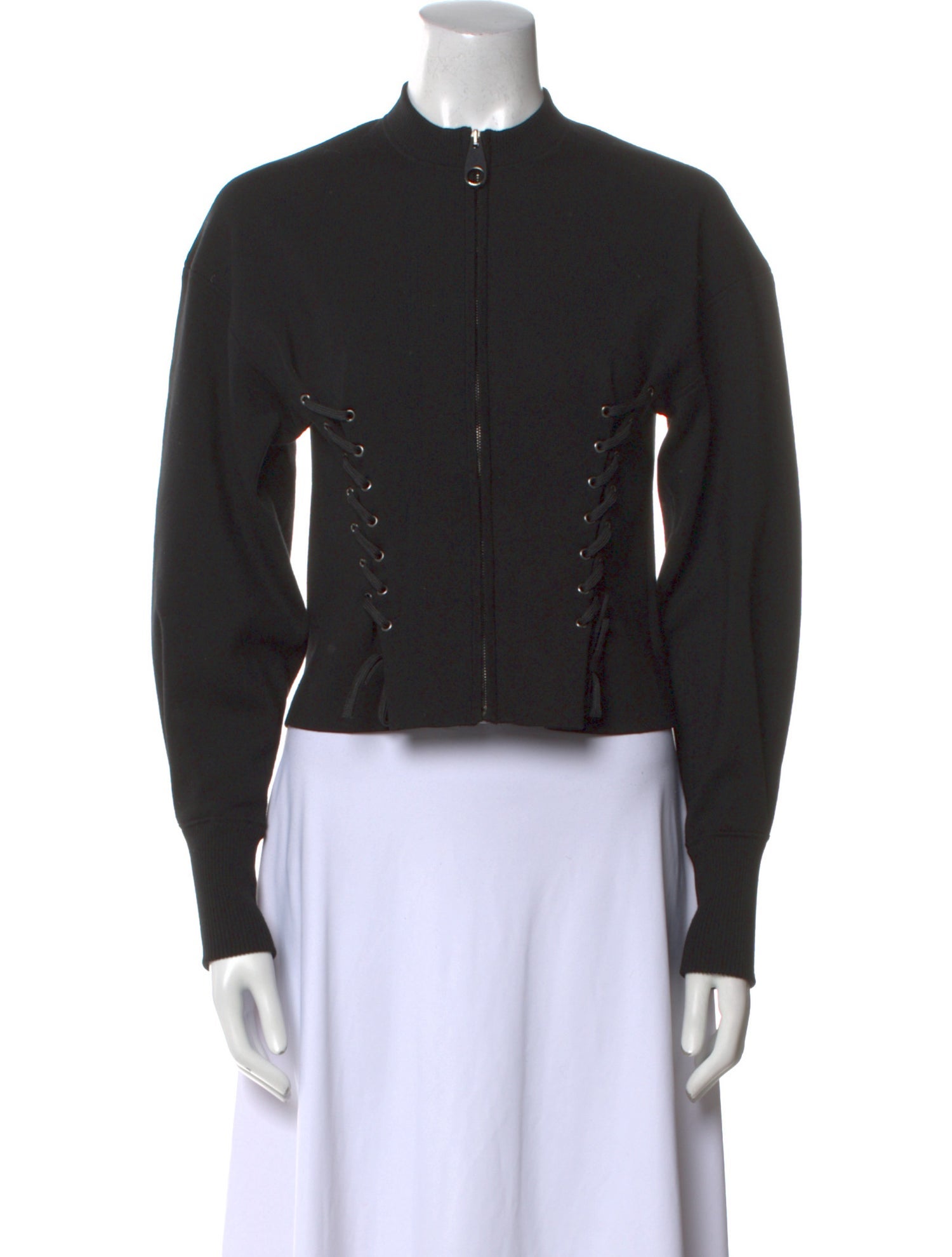 Chloé Merino Wool Mock Neck Crop Top