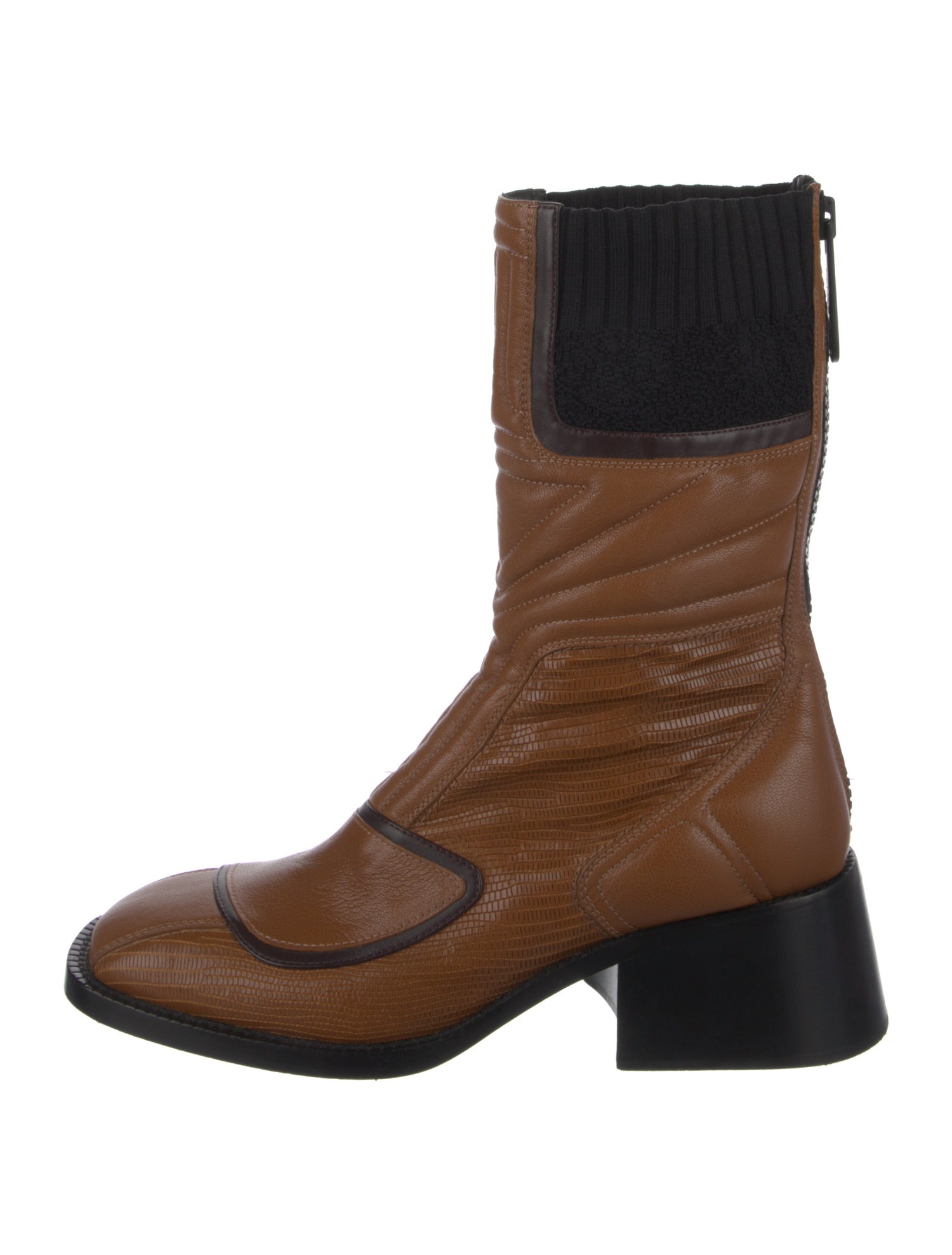 Chloé Leather Sock Boots