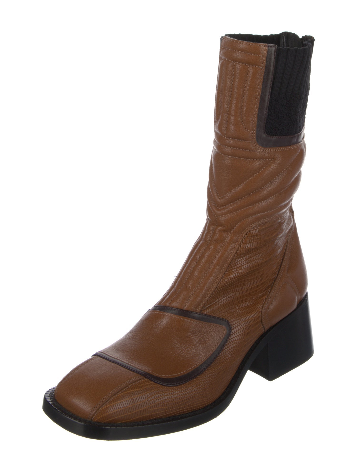 Chloé Leather Sock Boots