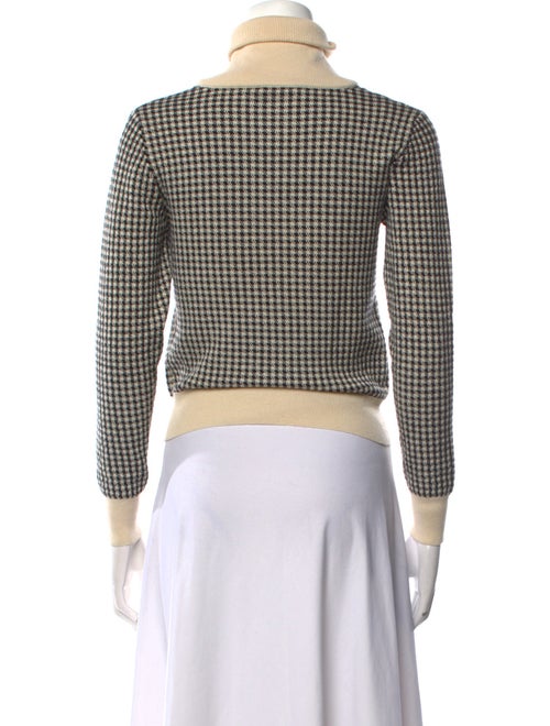Chloé Wool Houndstooth Print Sweater
