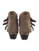 Chloé Suede Patterned Western Boots
