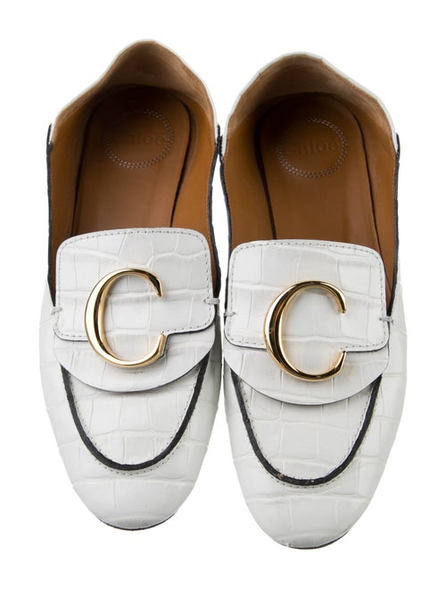 Chloé Patent Leather Printed Loafers
