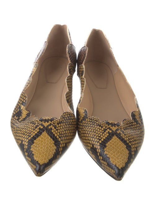 Chloé Leather Animal Print Flats