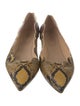 Chloé Leather Animal Print Flats