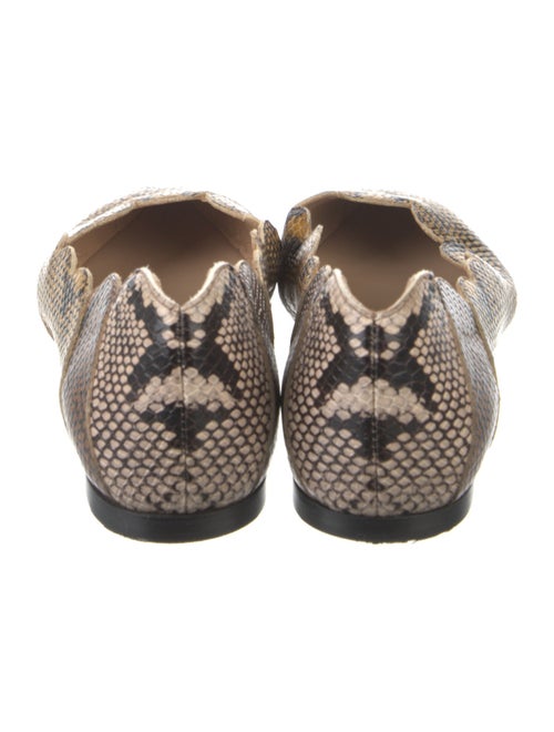 Chloé Leather Animal Print Flats