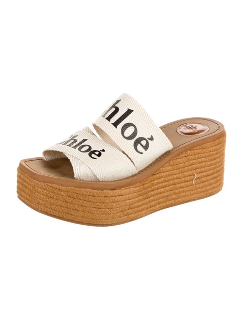 Chloé Canvas Printed Mules