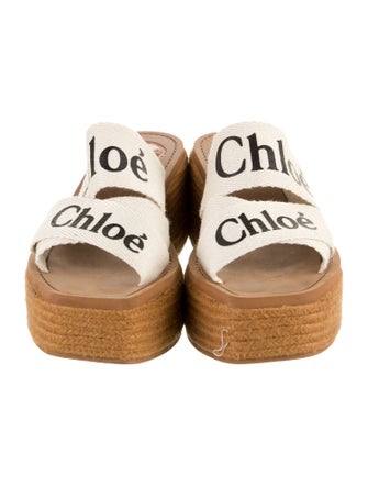 Chloé Canvas Printed Mules