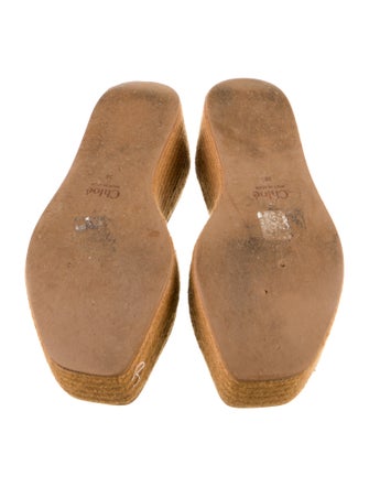 Chloé Canvas Printed Mules