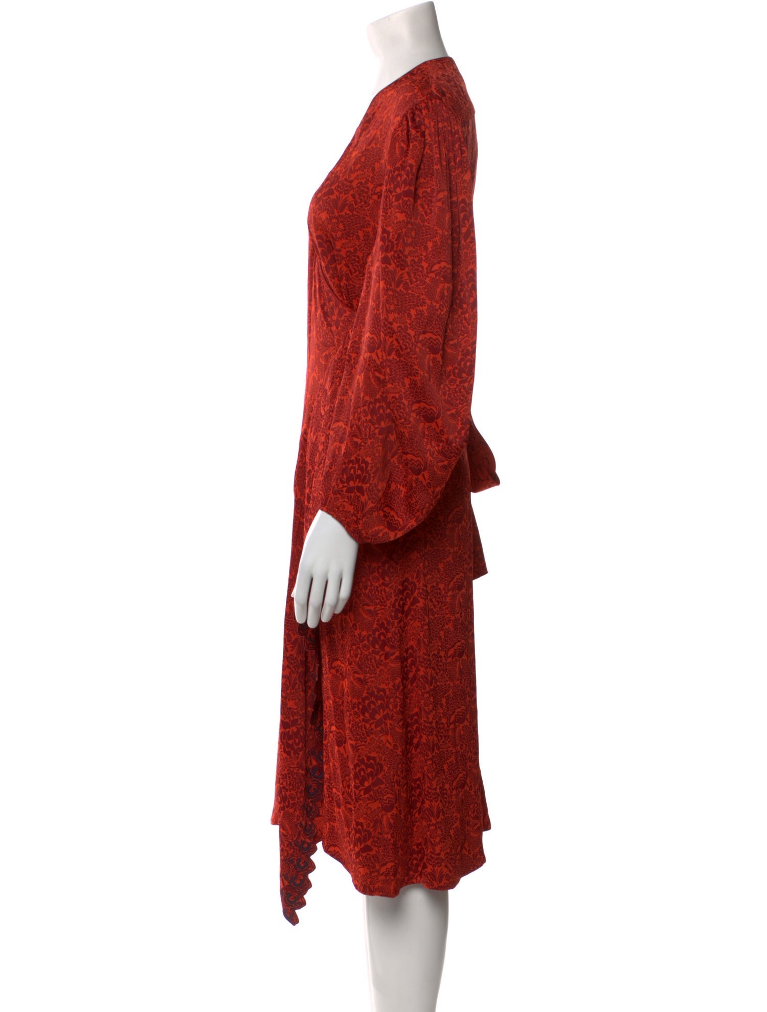 Chloé Floral Print Midi Length Dress