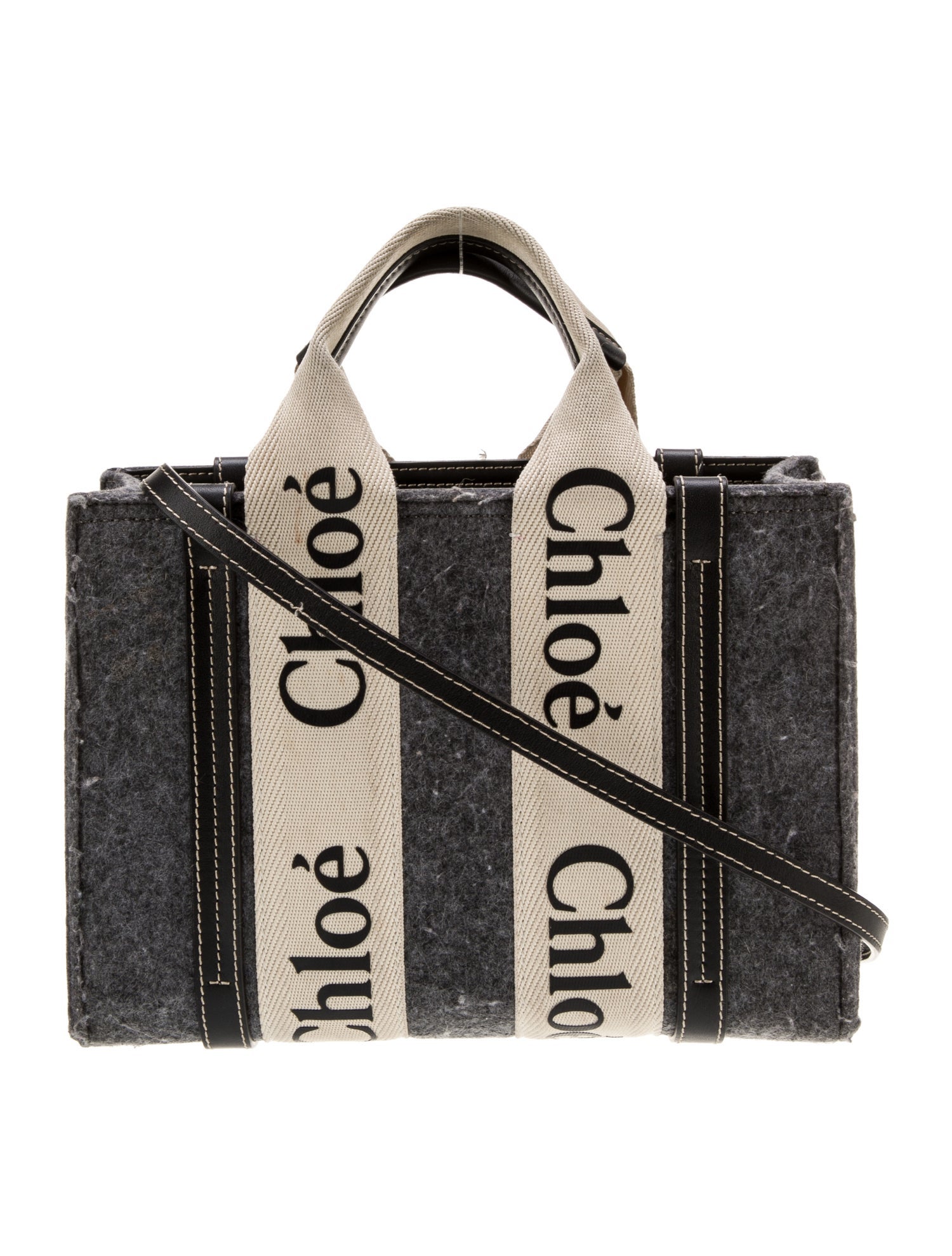 Chloé Wool Top Handle Bag