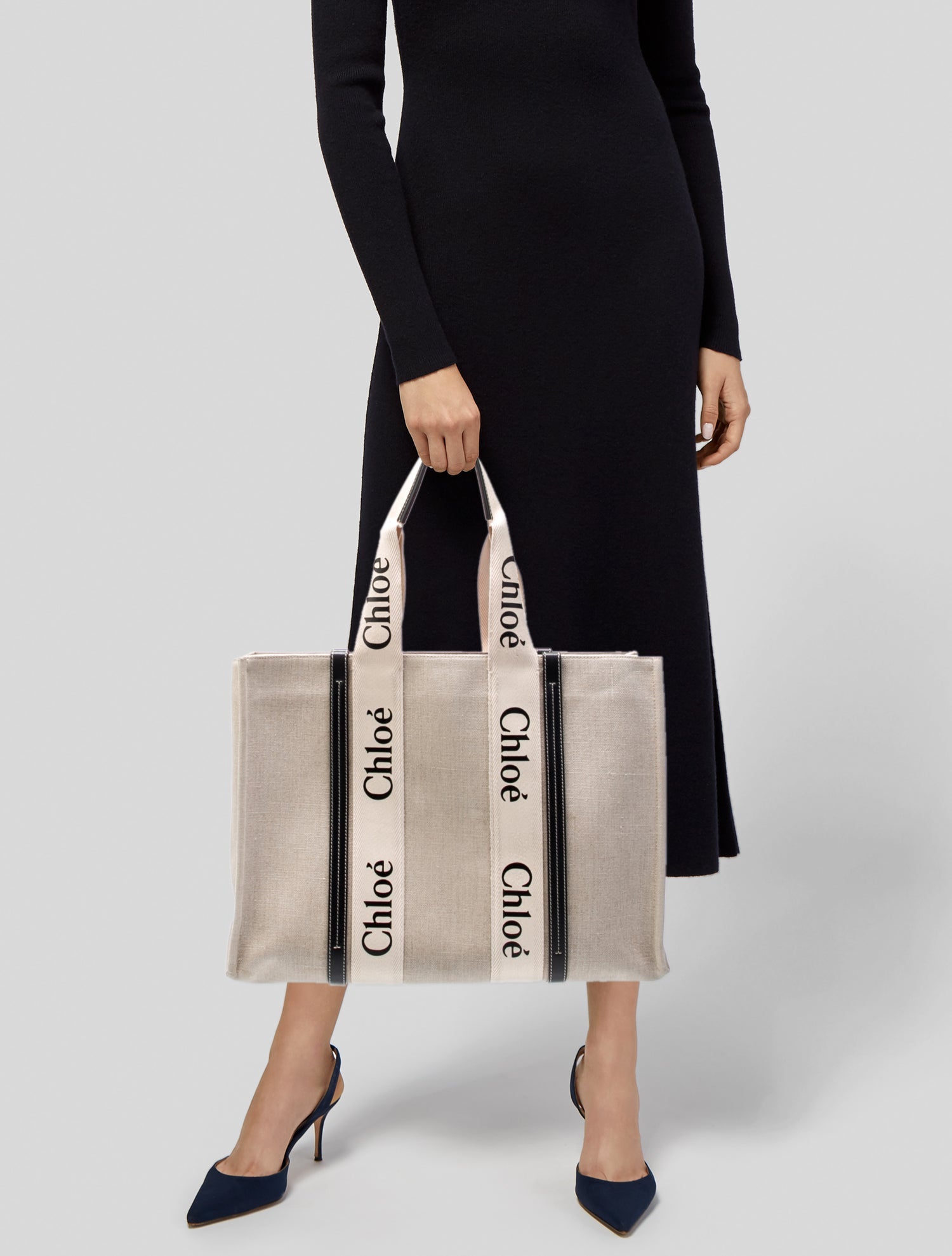 Chloé Canvas Top Handle Bag