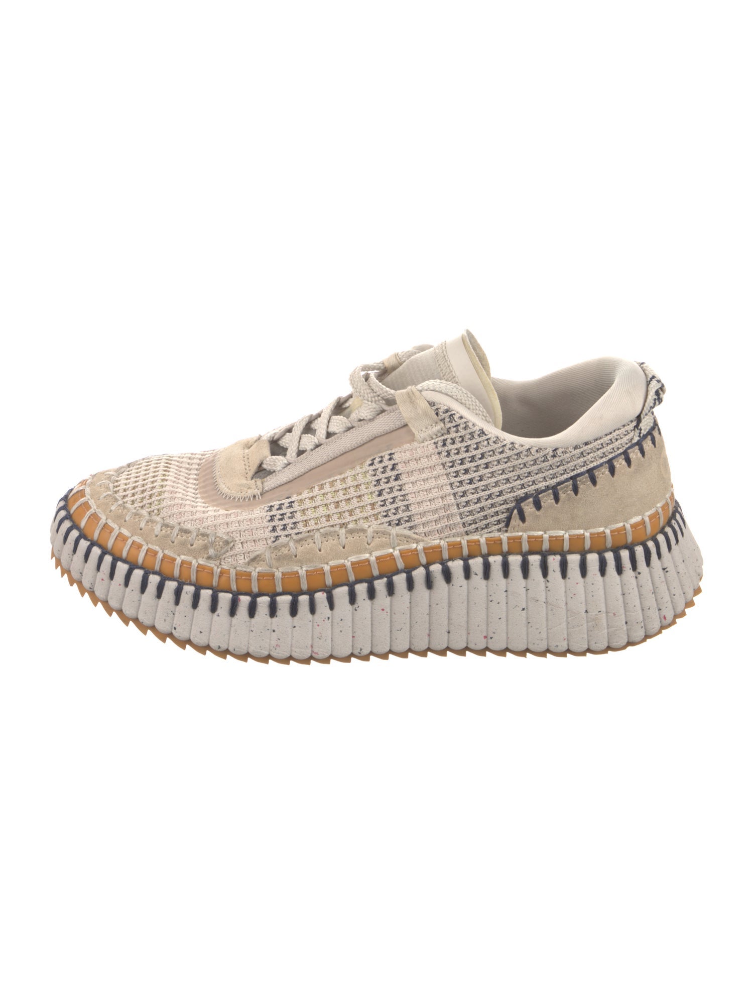 Chloé Plaid Print Sneakers