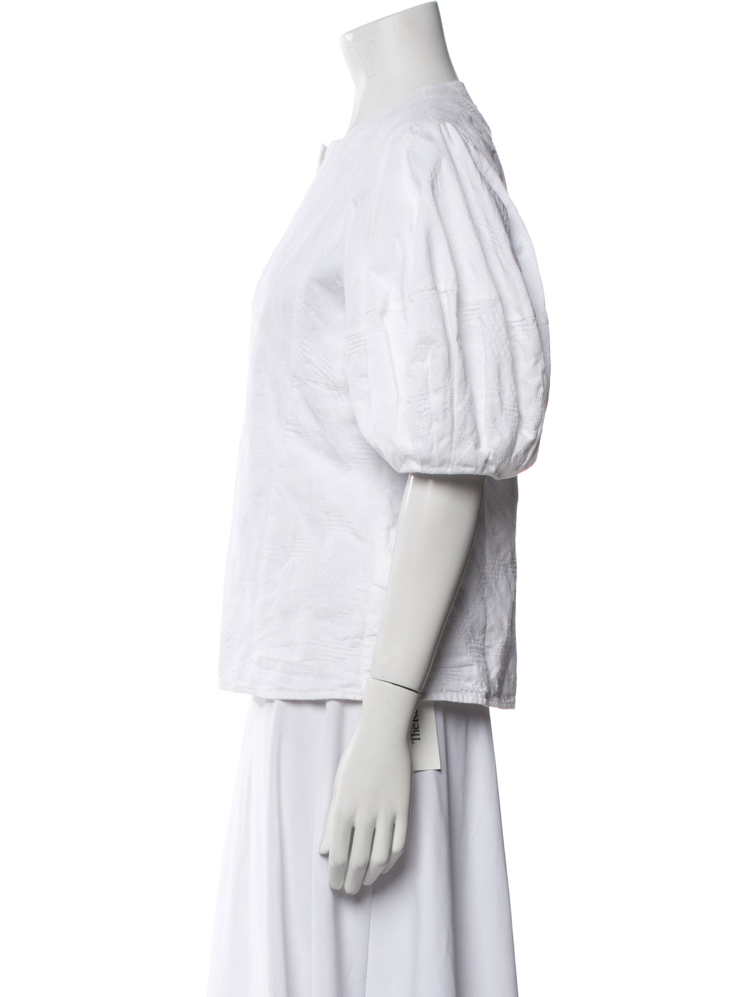 Chloé V-Neck Three-Quarter Sleeve Polo