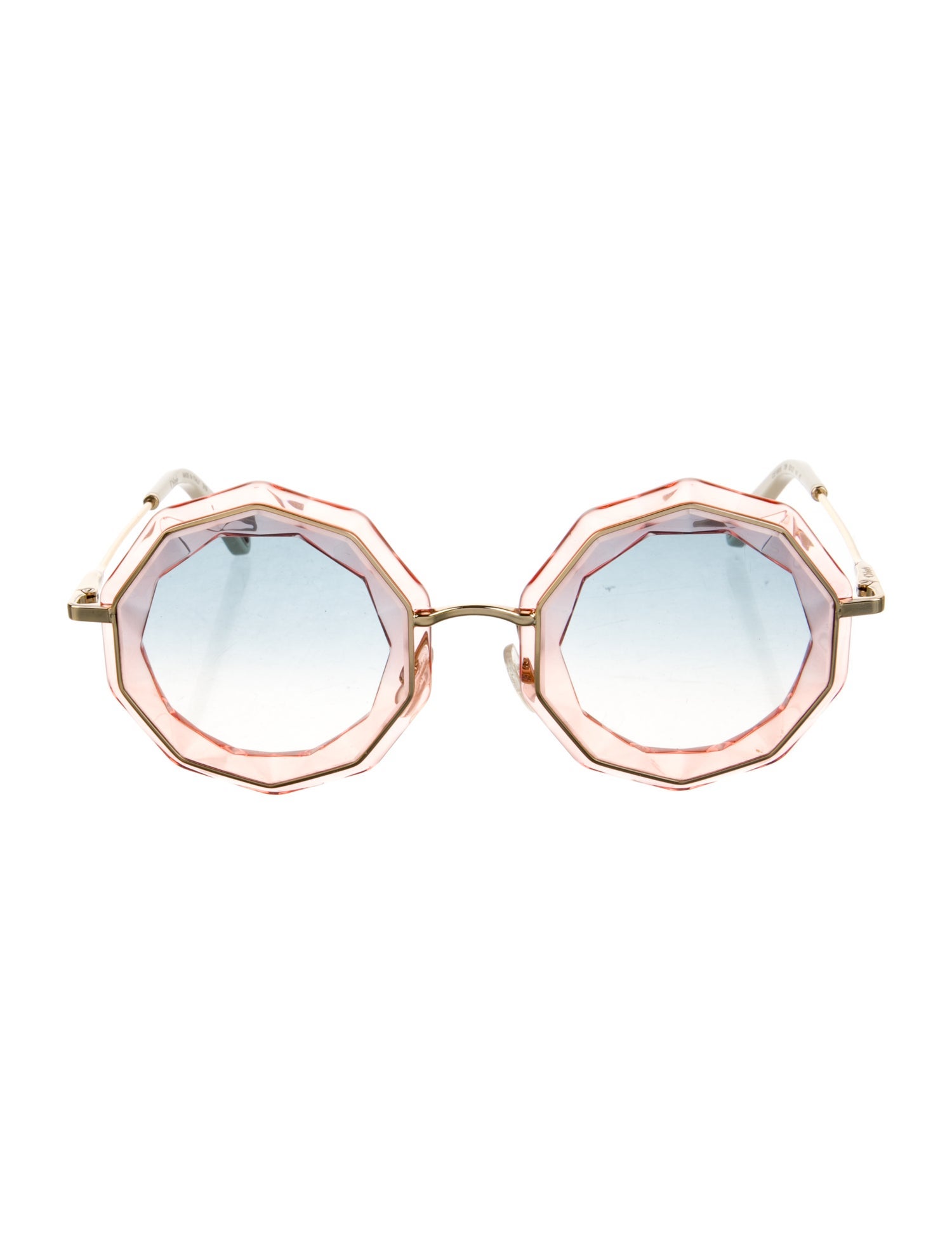 Chloé Round Gradient Sunglasses
