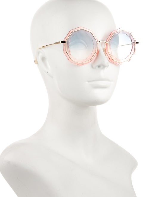 Chloé Round Gradient Sunglasses