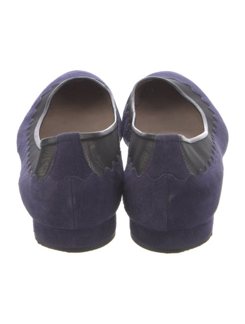 Chloé Suede Mesh Accents Ballet Flats