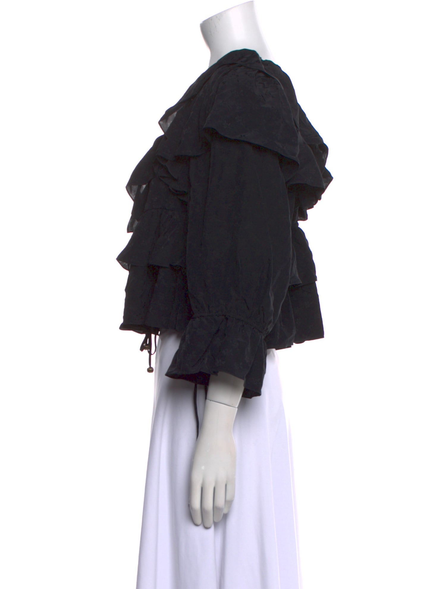 Chloé V-Neck Three-Quarter Sleeve Crop Top w/ Tags