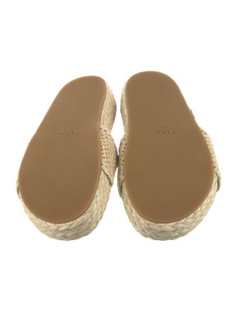Chloé Raffia Espadrilles