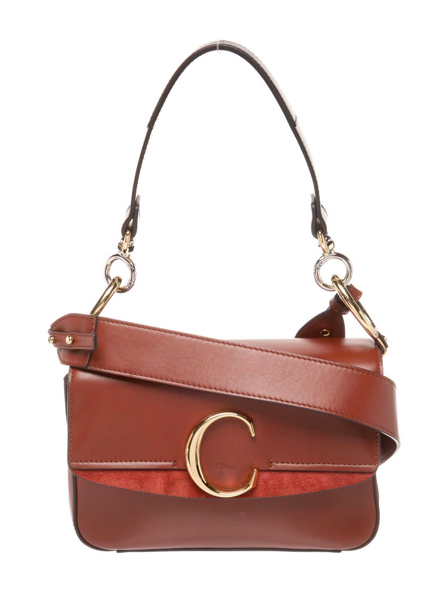 Chloé Leather C Double Carry Small