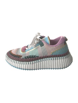 Chloé Plaid Print Sneakers