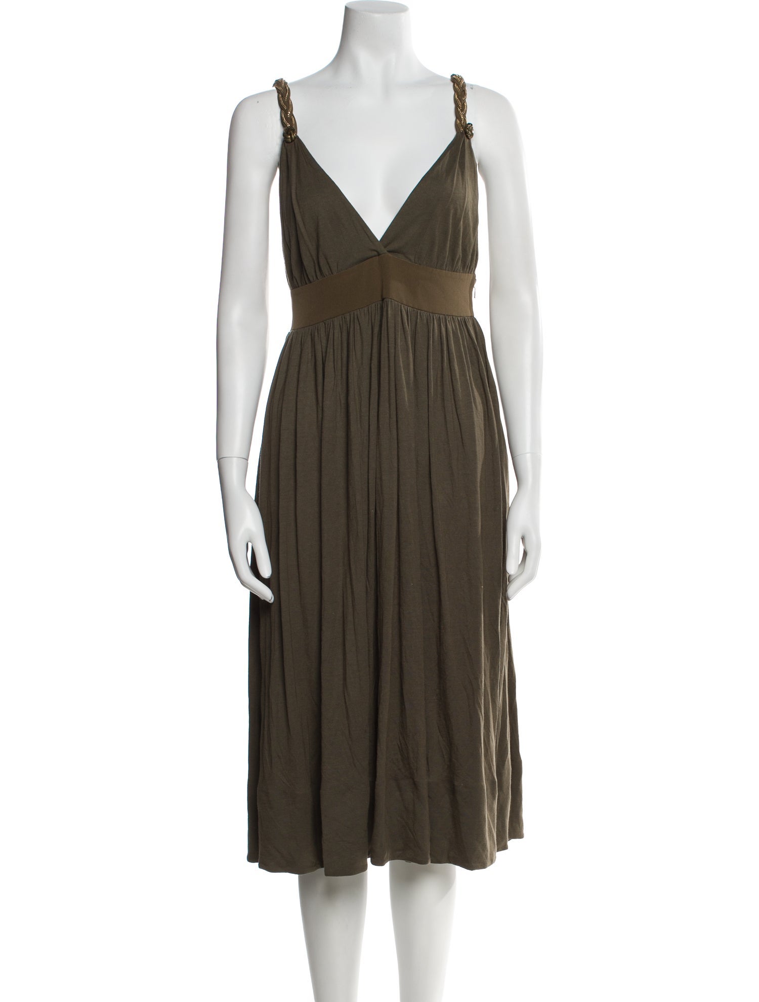 Chloé V-Neck Midi Length Dress