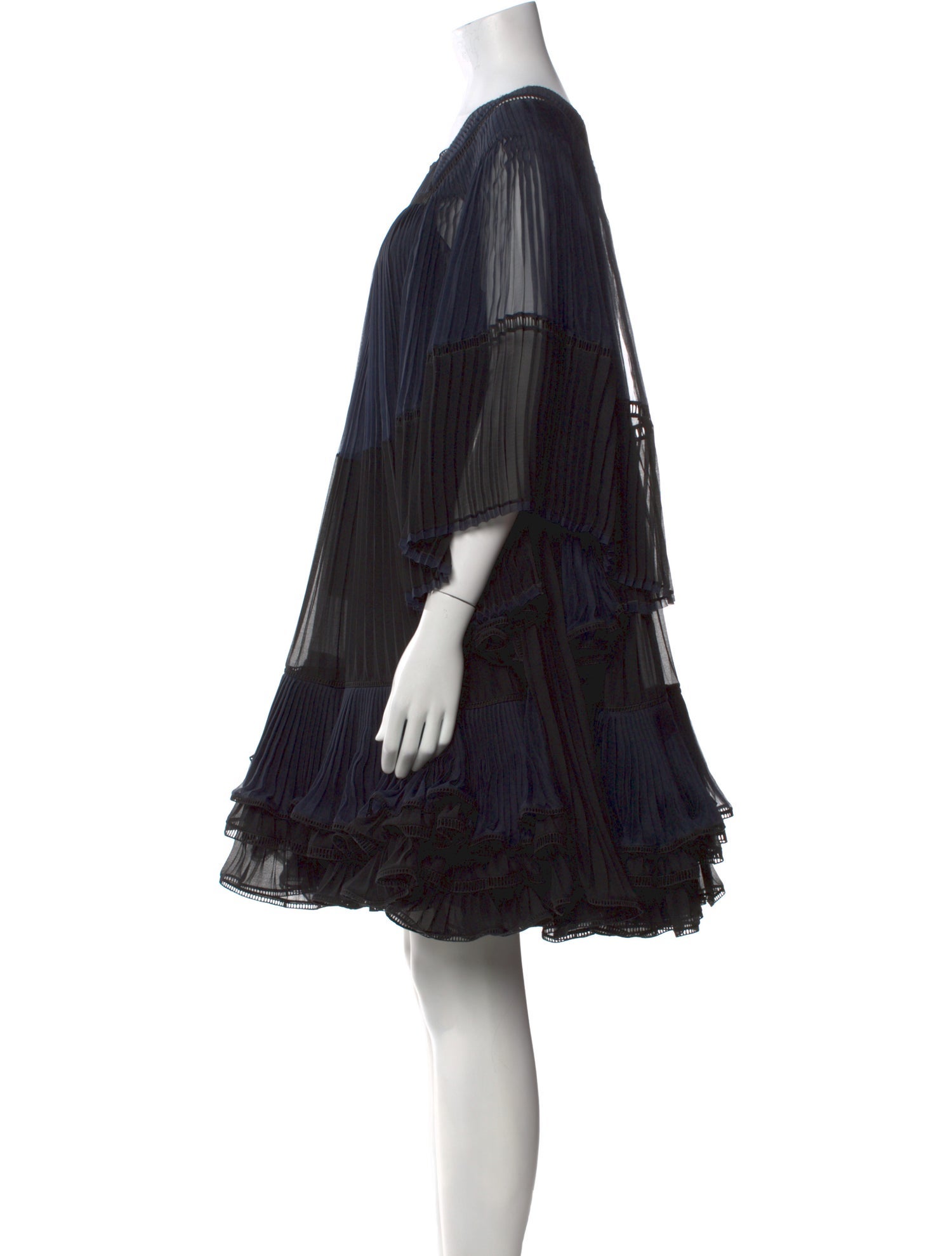 Chloé Square Neckline Knee-Length Dress