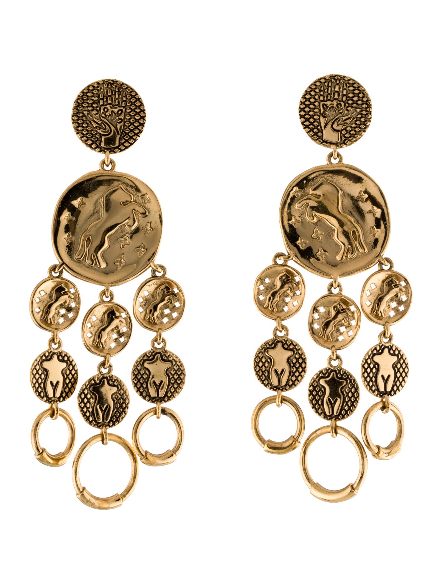 Chloé Emoji Drop Earrings