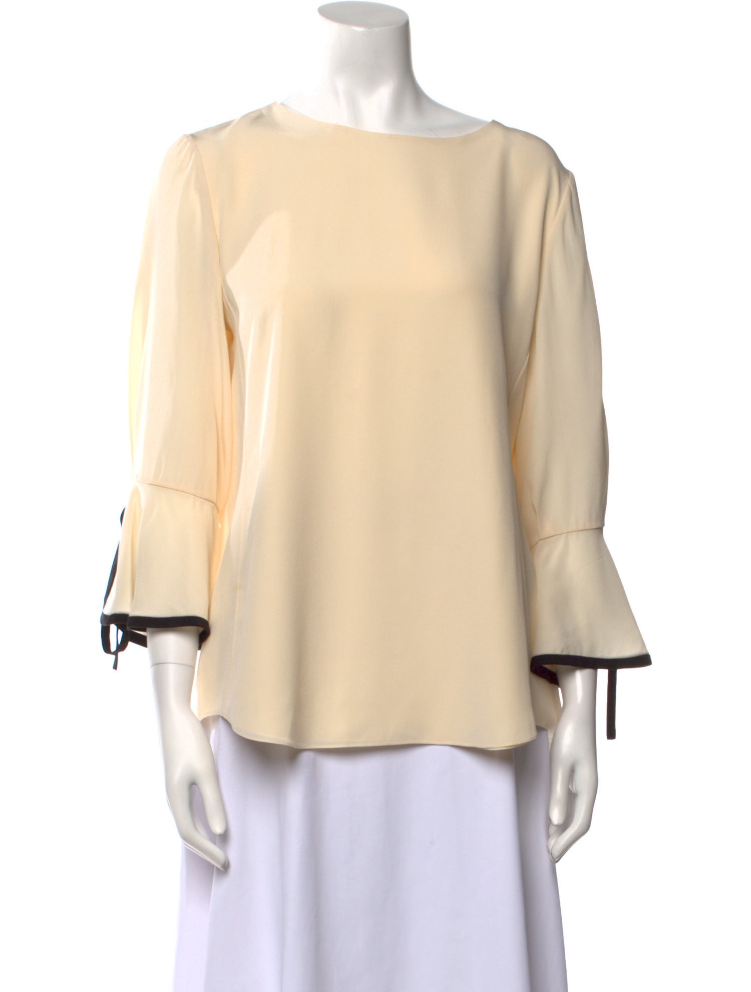 Chloé Silk Bateau Neckline Blouse