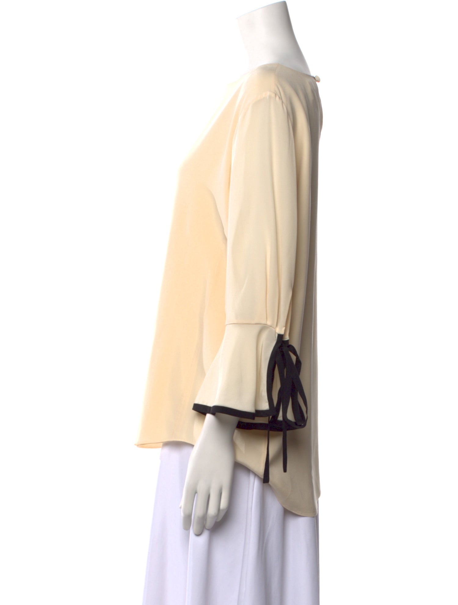 Chloé Silk Bateau Neckline Blouse