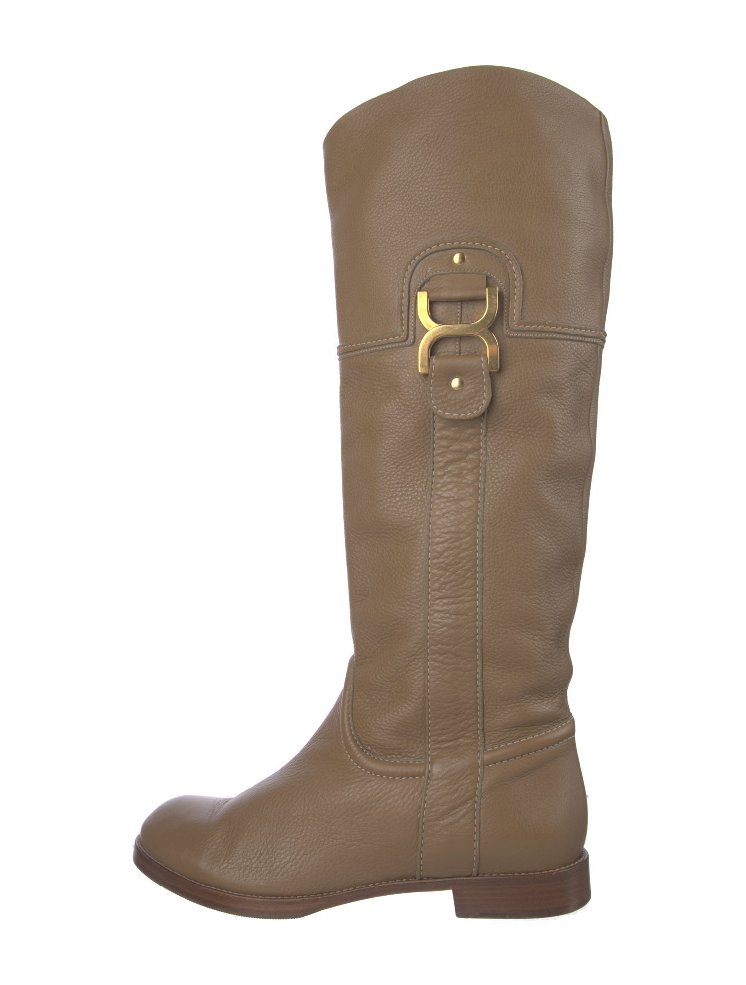 Chloé Leather Riding Boots