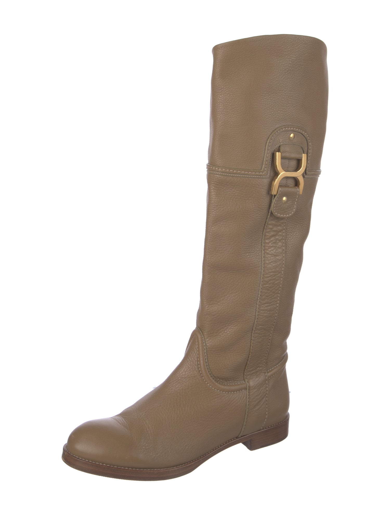Chloé Leather Riding Boots