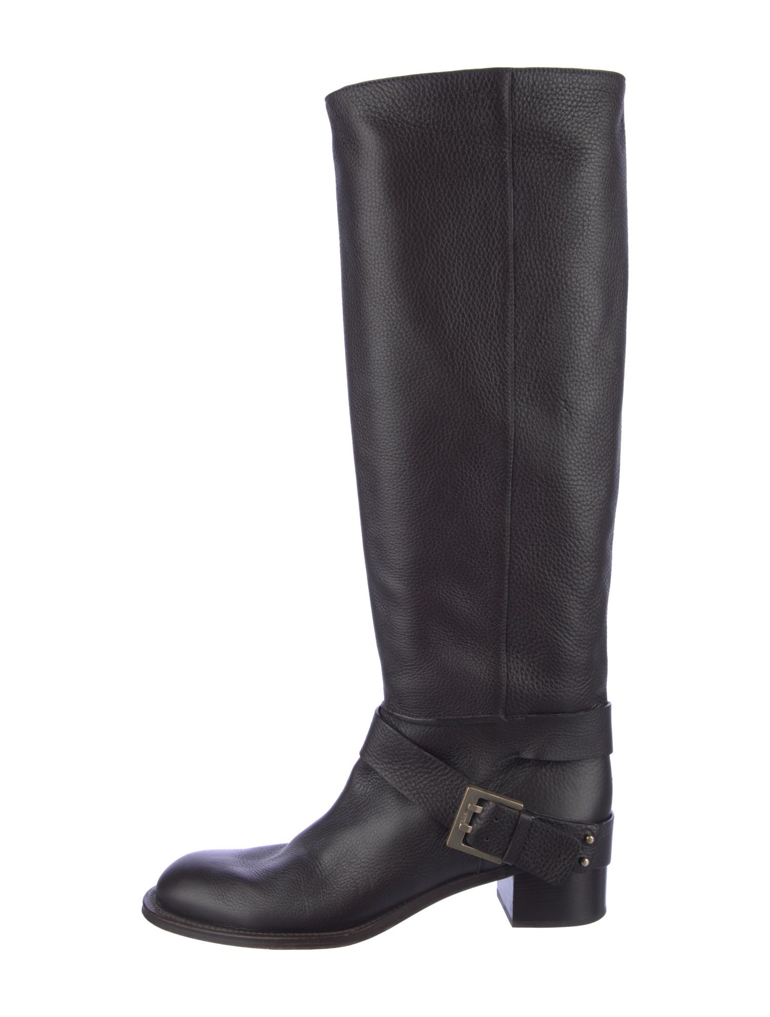 Chloé Leather Riding Boots