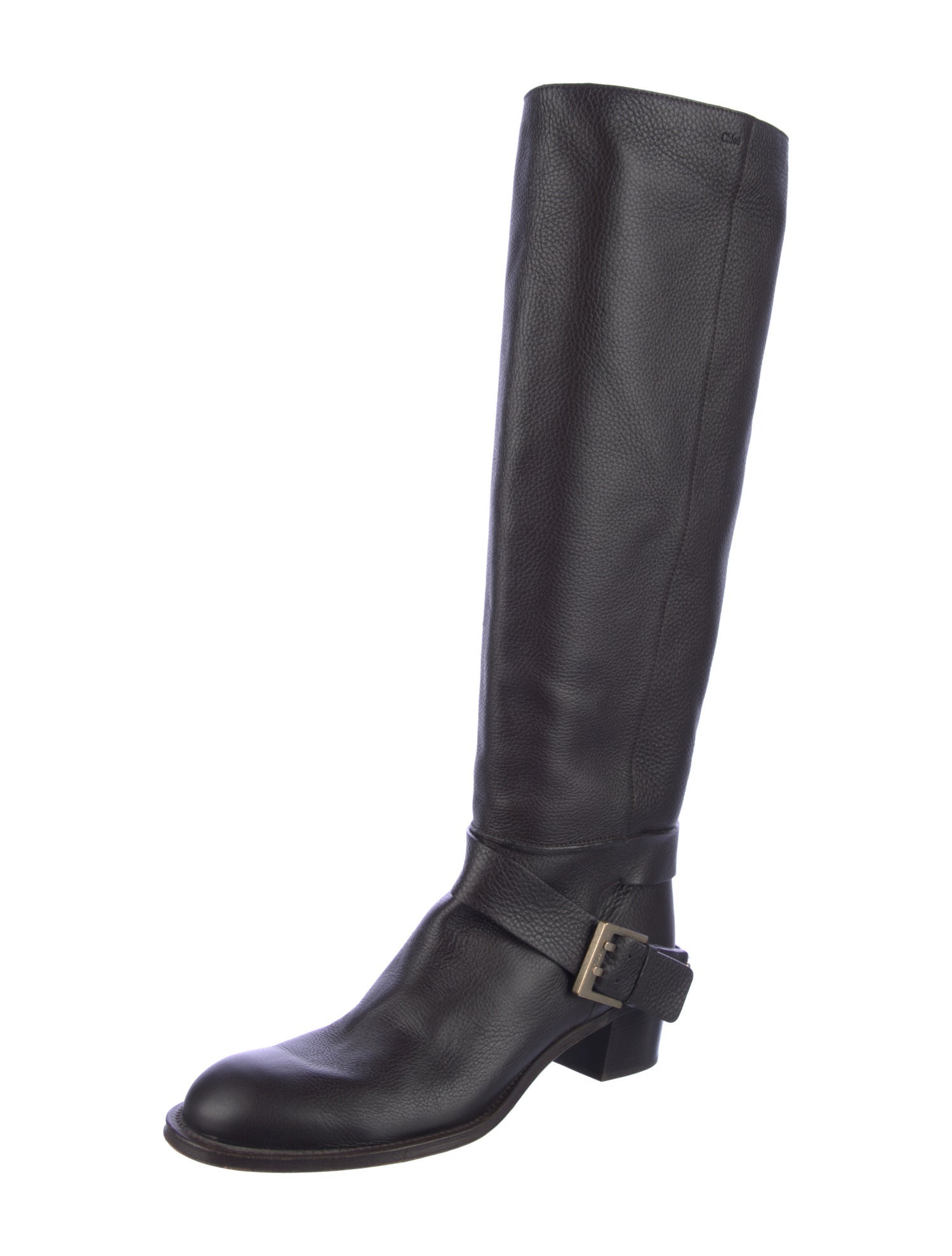 Chloé Leather Riding Boots