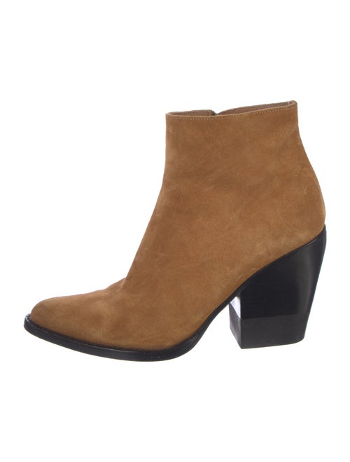 Chloé Suede Colorblock Pattern Boots