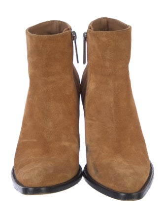 Chloé Suede Colorblock Pattern Boots