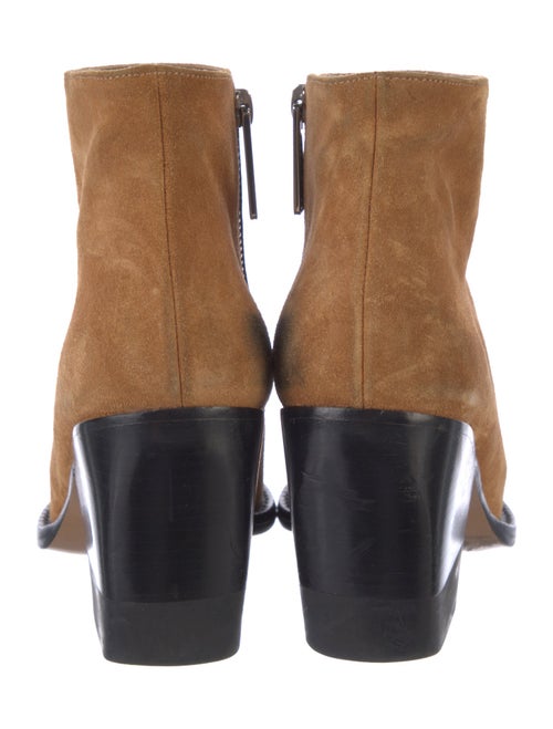Chloé Suede Colorblock Pattern Boots