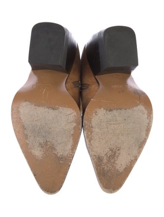 Chloé Suede Colorblock Pattern Boots