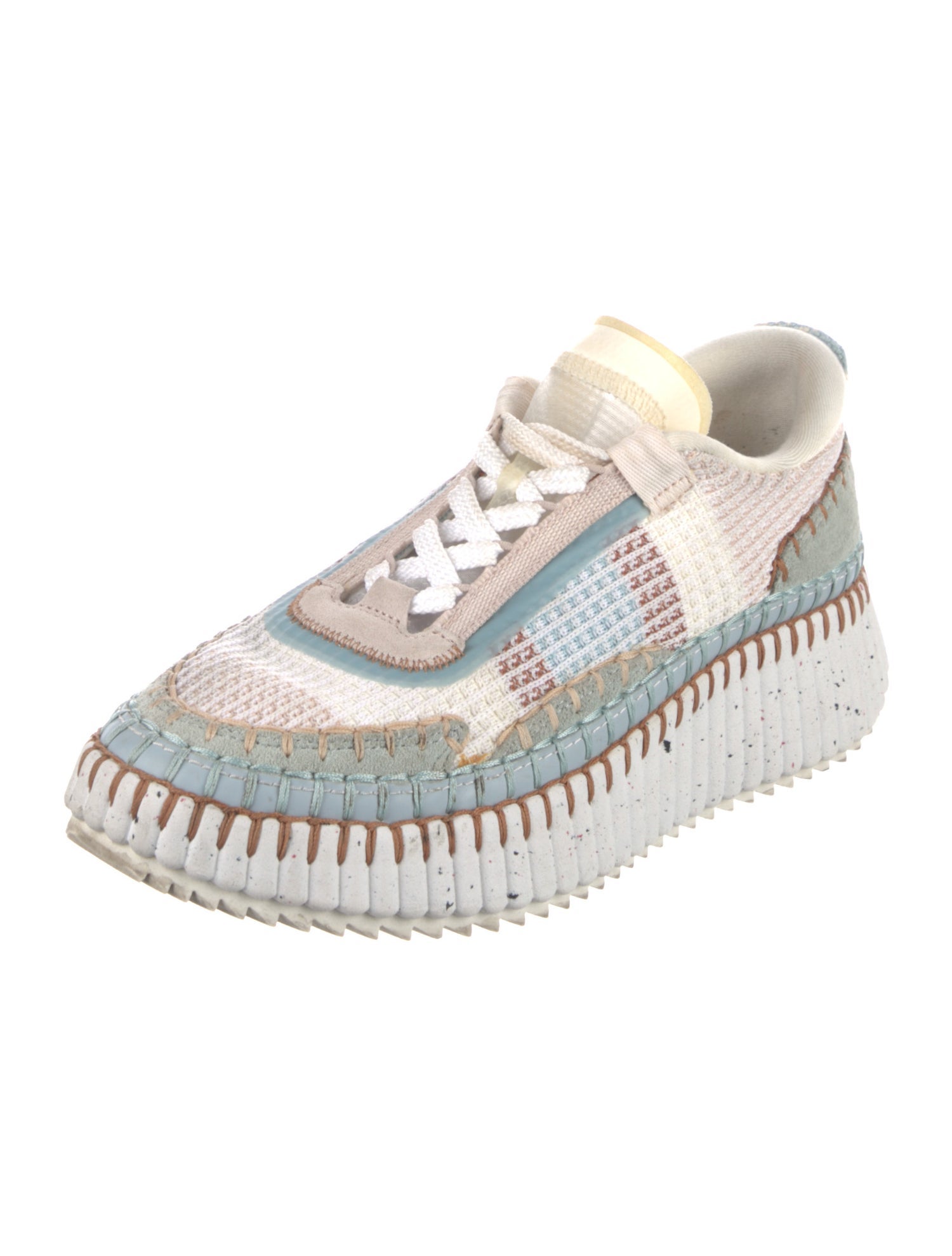 Chloé Plaid Print Sneakers