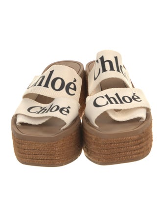 Chloé Canvas Graphic Print Espadrilles