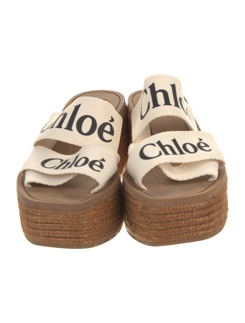Chloé Canvas Graphic Print Espadrilles