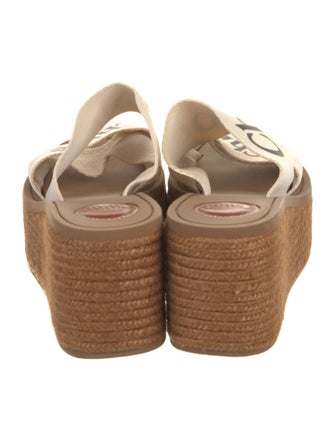 Chloé Canvas Graphic Print Espadrilles