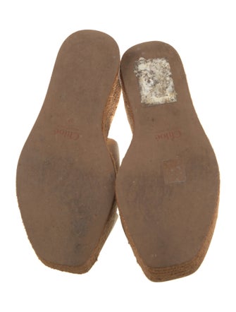 Chloé Canvas Graphic Print Espadrilles