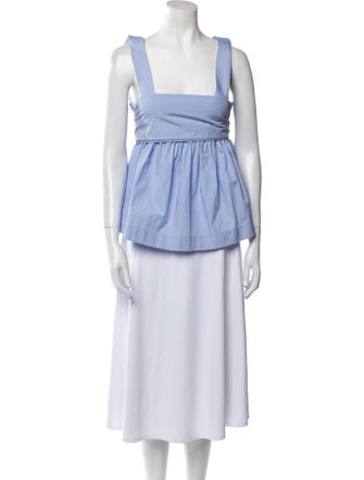 Chloé Square Neckline Sleeveless Tunic