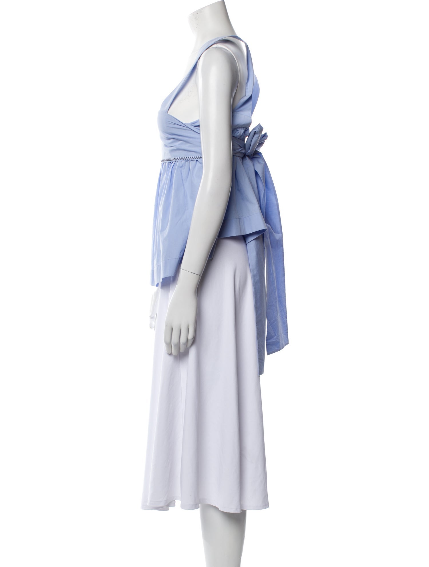 Chloé Square Neckline Sleeveless Tunic