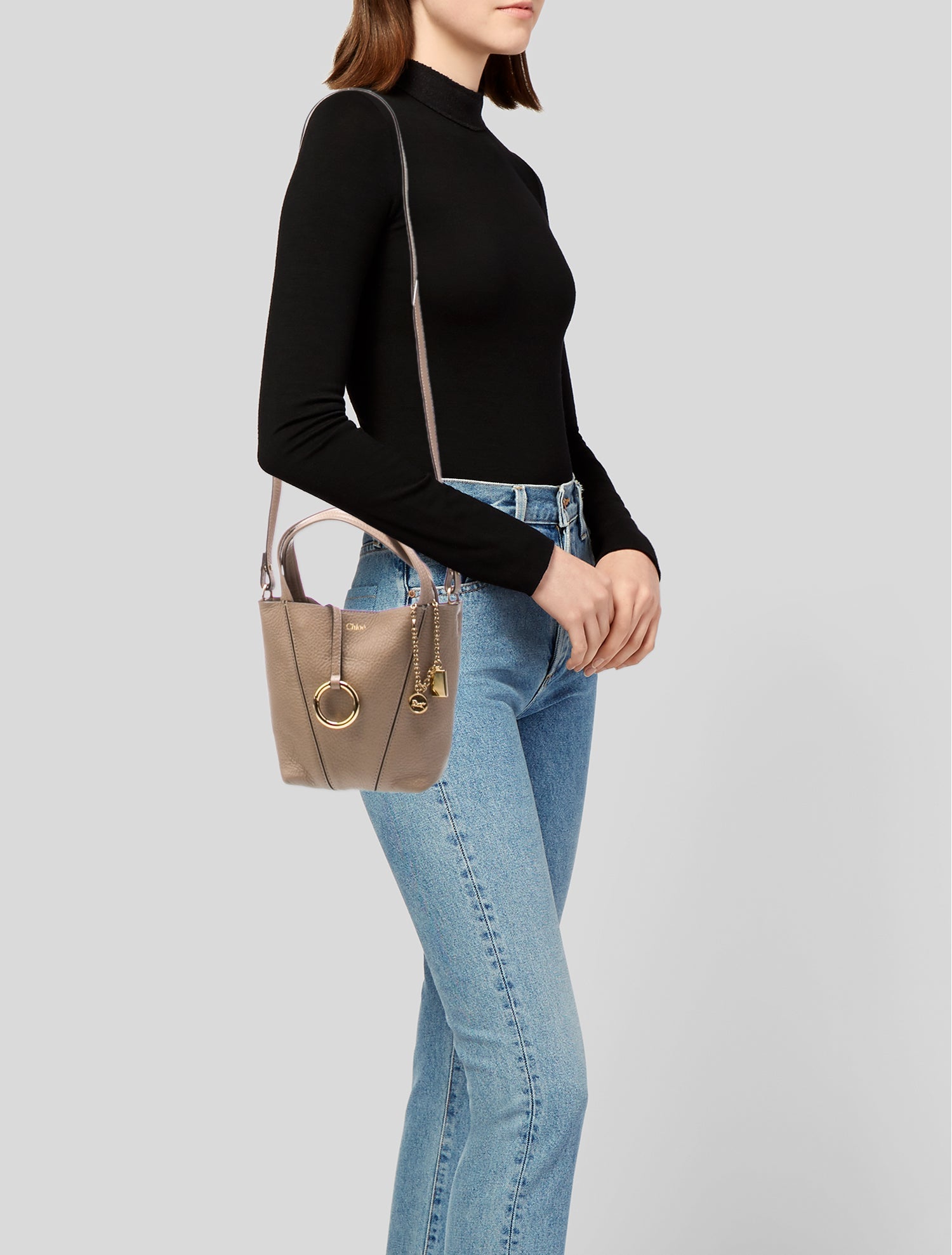 Chloé Leather Spin shoulder bag Small