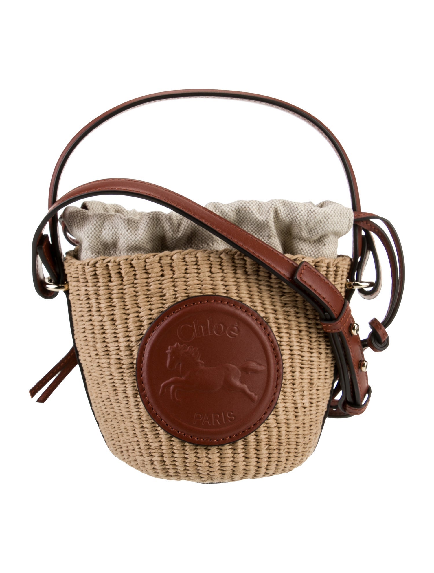 Chloé Raffia Crossbody Bag 2025