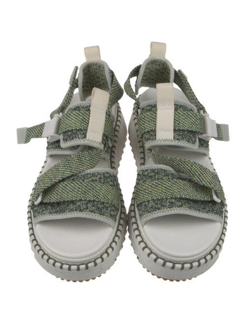 Chloé Canvas Printed Slingback Sandals