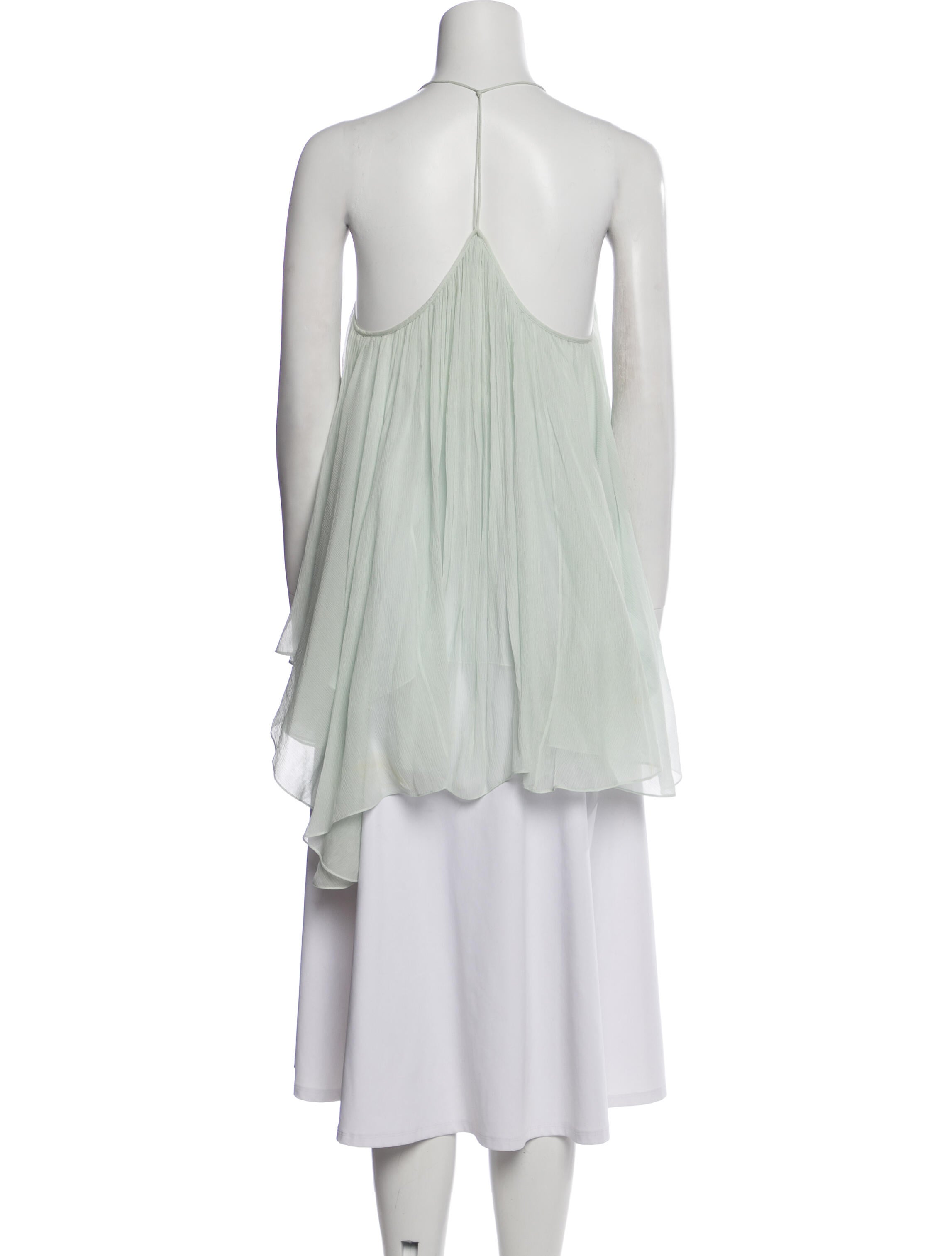 Chloé Silk V-Neck Top